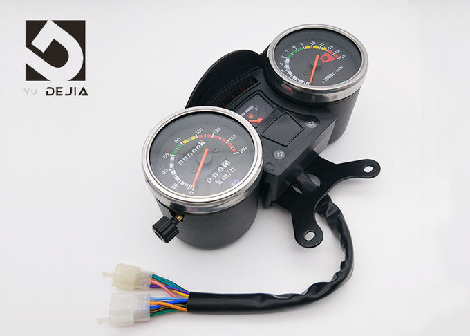 Schwarzer Motorrad-Digital-Entfernungsmesser, Digital-Geschwindigkeitsmesser und Tachometer für Motorrad